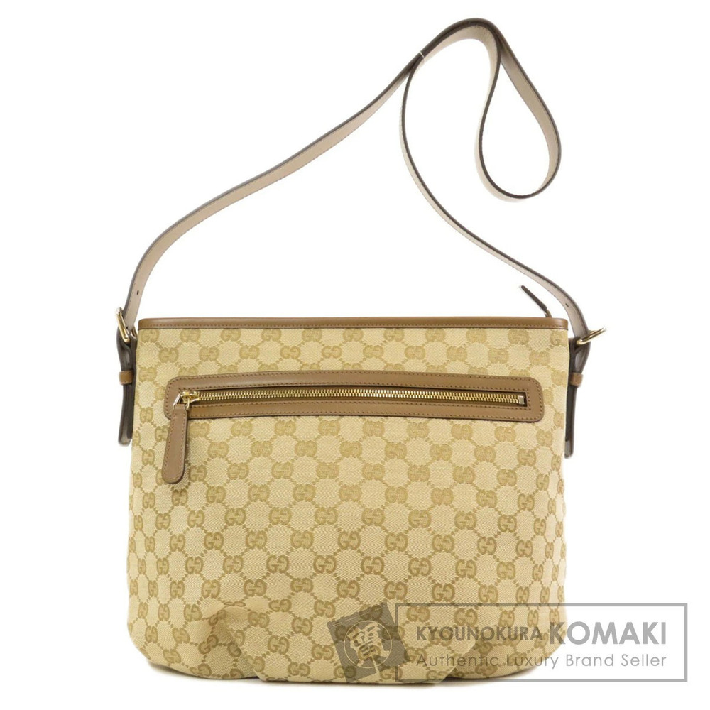 Gucci GG Canvas Messenger Bag beige brown
